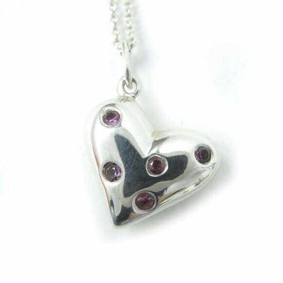 Tiffany & Co. Jewelry - TIFFANY Authentic Vintage Pink Heart Necklace